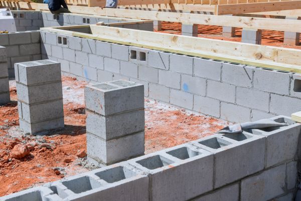 Cement Block Installation in Willoughby