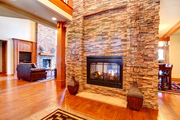 Stone Hearth Installation in Willoughby