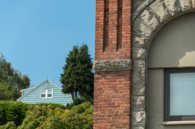 Finished Masonry Facade